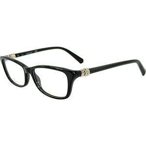 Swarovski SK5243 Womens Plastic Eyeglass Frame 001 Shiny Black 52-15